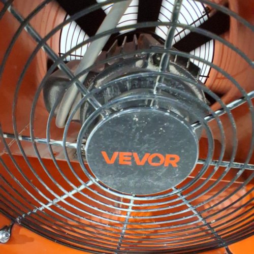 METAL AXIAL PORTABLE PROPELLER VENTILATION FAN WITH 33FT DUCT HOSE - 12" - 120V 585 WATTS - 3198CFM - ORANGE/BLACK (MODEL: BT-SHT12A-U(S)10) image 4