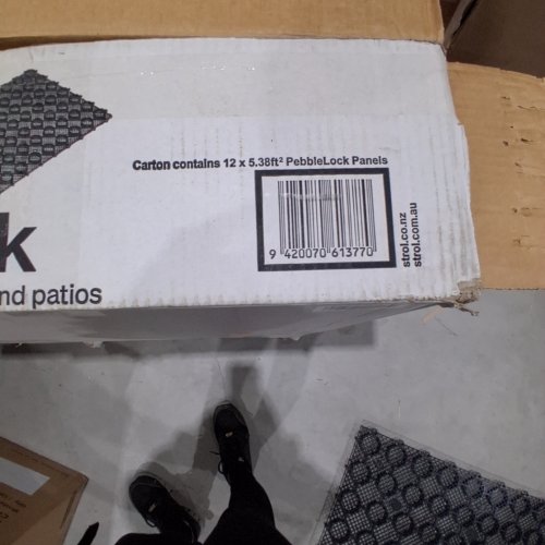 12PK STROL LANDSCAPE PEBBLELOCK PANELS - 5.38 SQ. FT. EACH - BLACK (STYLE: PEBBLELOCK) image 2