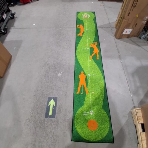 HI-SYINDY PRACTICE GOLF PUTTING MAT - 117" X 29" - GREEN image 3