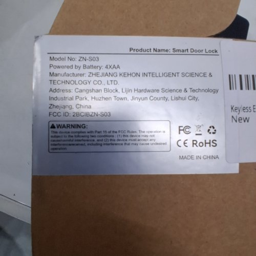 IBLOG FINGERPRINT SMART DOOR LOCK - BLACK (MODEL: ZN-S03) image 6