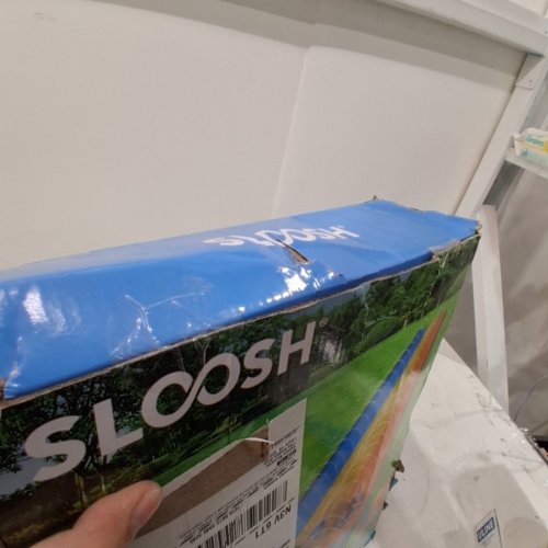 SLOOSH INFLATABLE SLIP AND SLIDE WITH 3 BODYBOARDS - 3 ROWS - 22.5FT X 82" - BLUE, YELLOW AND ORANGE image 3