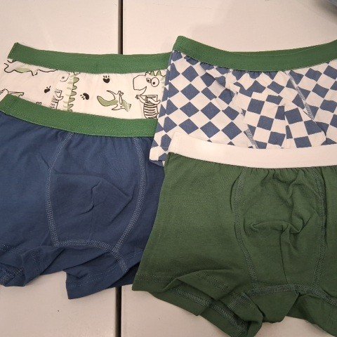 4PK BOY'S BOXER BRIEFS - MEDIUM - BLUE/GREEN image 2
