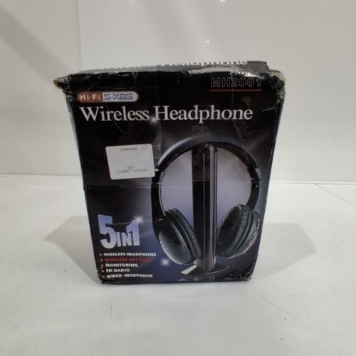 5 IN 1 WIRELESS HEADPHONES BLACK (MODEL: MH2001) image 4