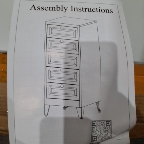 5-TIER METAL STORAGE CABINET - 39" - WHITE image 8