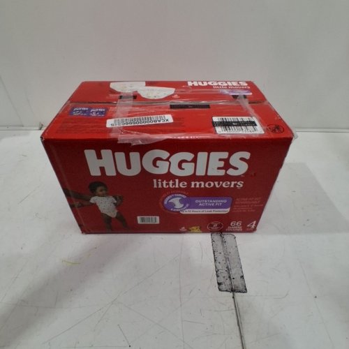66PK HUGGIES LITTLE MOVERS DIAPERS, SIZE 4 image 2