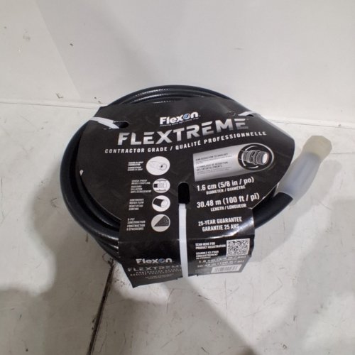FLEXON FLEXTREME CONTRACTOR GRADE HOSE WITH GUARD & GRIP - 5/8" X 100FT - BLACK (MODEL: 1765024) image 3