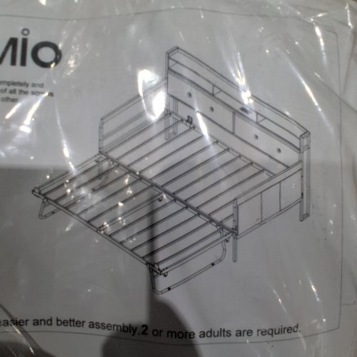 LIKIMIO DAYBED BED FRAME WITH TRUNDLE - TWIN - WHITE (MODEL: HK-TBF-041W) image 14