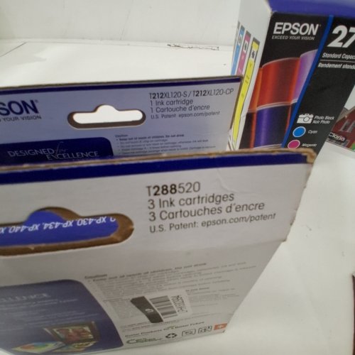 5 ASSORTED EPSON INK CARTRIDGES FOR VARIOUS PRINTERS - 212XL, 232XL, 273, 288, 410 image 2