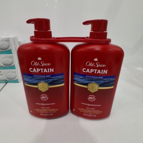 2PK OLD SPICE CAPTAIN BODY WASH - OCEAN MIST - 987ML/EACH image 2