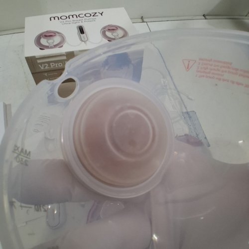 MOMCOZY ULTRA-LIGHT & HANDS FREE BREAST PUMP V2 PRO - 17/19/21 MM FLANGE - WHITE (MODEL: BP141) image 4
