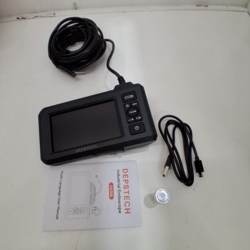 DEPSTECH DUAL LENS INDUSTRIAL ENDOSCOPE INSPECTION CAMERA - 1080P HD, 7.9MM, IP67 WATERPROOF, 4.3" LCD SCREEN, 7 LED LIGHTS, 16.5FT SEMI-RIGID CABLE, 32GB TF CARD - BLACK (MODEL: DS300) image 3