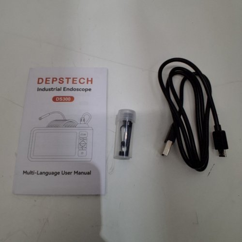 DEPSTECH DUAL LENS INDUSTRIAL ENDOSCOPE INSPECTION CAMERA - 1080P HD, 7.9MM, IP67 WATERPROOF, 4.3" LCD SCREEN, 7 LED LIGHTS, 16.5FT SEMI-RIGID CABLE, 32GB TF CARD - BLACK (MODEL: DS300) image 4