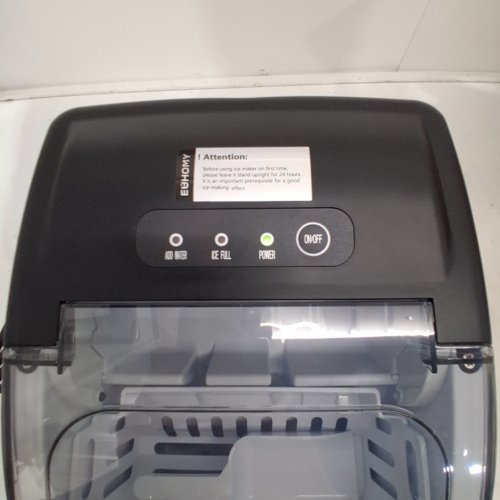 EUHOMY COUNTERTOP ICE MAKER MACHINE - MAKES 26LB/DAY - BLACK (MODEL: IM-06D / IM001-BBL-CAEH) image 2