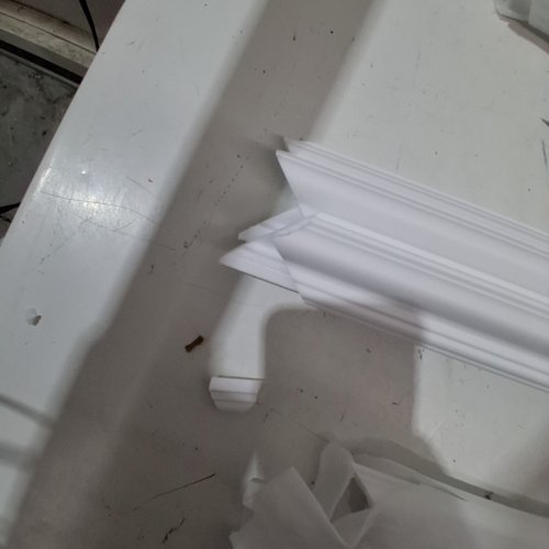 42PC COUKIU PRE-CUT WALL MOLDING KIT FOR INTERIOR WALLS - ASSORTED SIZES - WHITE image 4