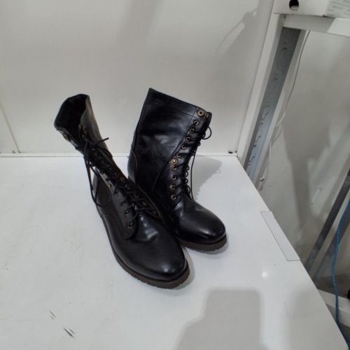 LACE-UP WINTER LEATHER BOOTS - 14 - BLACK image 2