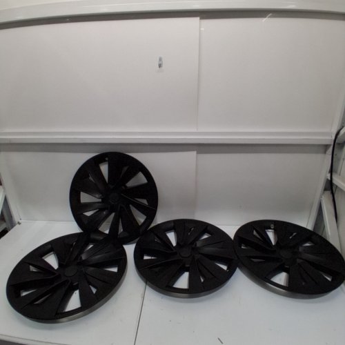 4PK TESLA MODEL Y HUBCAPS WHEEL COVERS - FOR 2025 TESLA MODEL Y - BLACK image 2