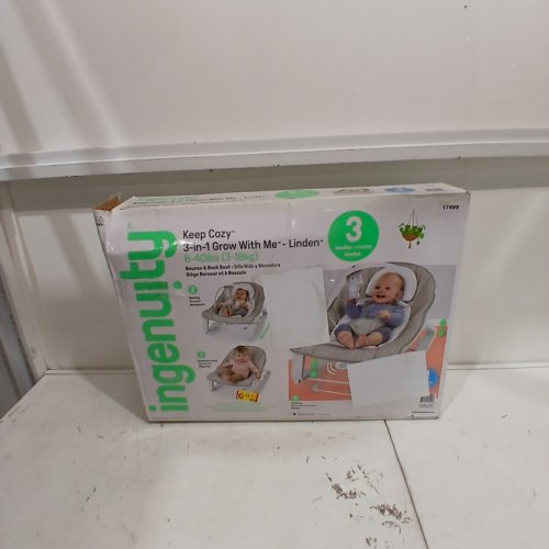 INGENUITY 3-IN-1 GROW WITH ME BOUNCER & ROCKER - 6-40 LBS - NEUTRAL (MODEL: 17499) image 4