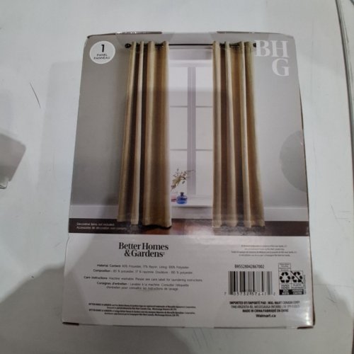 (1 PANEL) BETTER HOMES & GARDENS BLACKOUT CURTAIN PANEL - 50" X 84" - BROWNISH BEIGE image 4