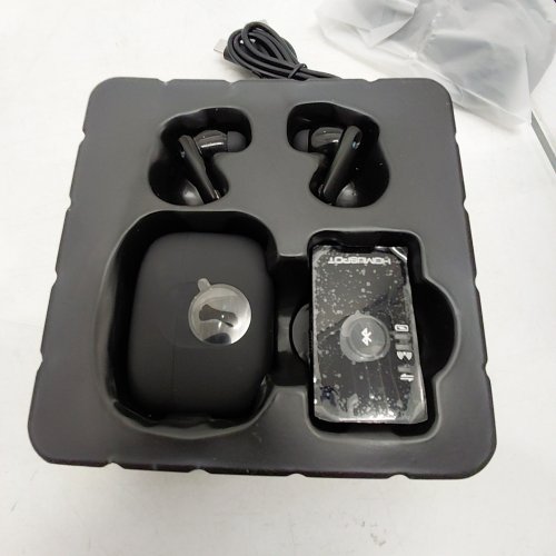 HOMESPOT ANC TRUE WIRELESS EARBUDS WITH BLUETOOTH TRANSMITTER SET FOR TV LISTENING - BLACK - (MODEL:JQ290N-AV) image 2