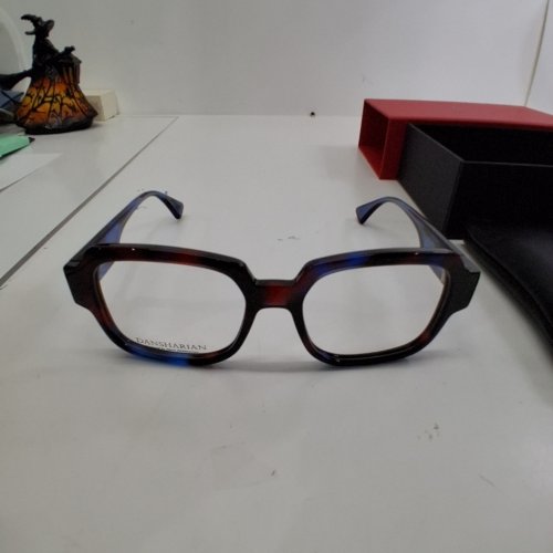 WOMENS DANSHARIAN LIMITED EDITION ASHOT SQUARE DEMO FRAMES GLASSES- BLUE, PURPLE, AND TORTOISESHELL (STYLE: DN04204AU) image 3