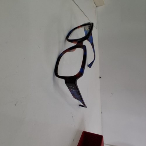 WOMENS DANSHARIAN LIMITED EDITION ASHOT SQUARE DEMO FRAMES GLASSES- BLUE, PURPLE, AND TORTOISESHELL (STYLE: DN04204AU) image 4