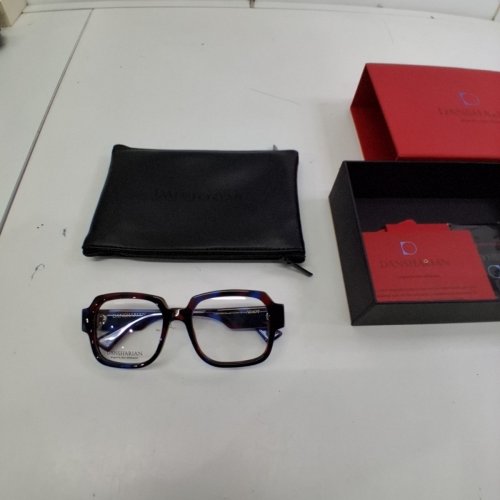 WOMENS DANSHARIAN LIMITED EDITION ASHOT SQUARE DEMO FRAMES GLASSES- BLUE, PURPLE, AND TORTOISESHELL (STYLE: DN04204AU) image 5