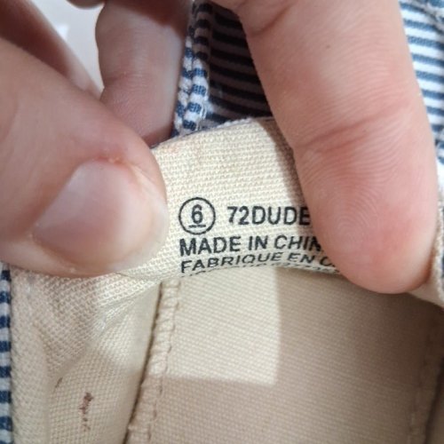 TODDLER GEORGE VELCRO STRAP CASUAL SHOES - 6 - BLUE / WHITE STRIPED (STYLE: 72DUDEBLM26) image 3