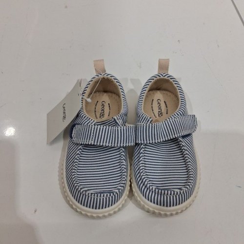 TODDLER GEORGE VELCRO STRAP CASUAL SHOES - 6 - BLUE / WHITE STRIPED (STYLE: 72DUDEBLM26) image 5