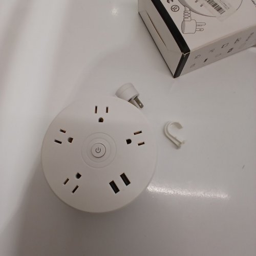 6-IN-1 POWER STRIP WITH USB PORTS - 2000W - 5V - 2AM04P - WHITE (MODEL: EL-05) image 2