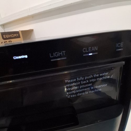 EUHOMY SELF-CLEANING COUNTERTOP NUGGET ICE MAKER - 40LBS/24H - BLACK (MODEL: IM017-NBL-CAEH) image 2