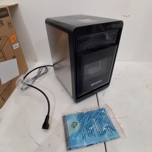 EUHOMY SELF-CLEANING COUNTERTOP NUGGET ICE MAKER - 40LBS/24H - BLACK (MODEL: IM017-NBL-CAEH) image 3
