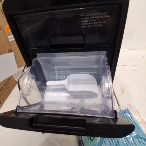 EUHOMY SELF-CLEANING COUNTERTOP NUGGET ICE MAKER - 40LBS/24H - BLACK (MODEL: IM017-NBL-CAEH) image 6