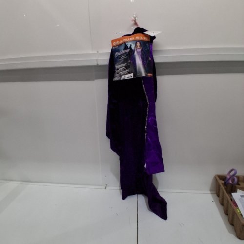 GOODMARK ENCHANTRESS HOODED DRESS COSTUME - MEDIUM (8-10) - PURPLE/ BLACK image 3