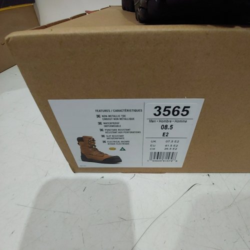 MEN'S RED WING WATERPROOF CSA SAFETY TOE WORK BOOTS - 8.5 - BROWN (ITEM: 3565) image 2