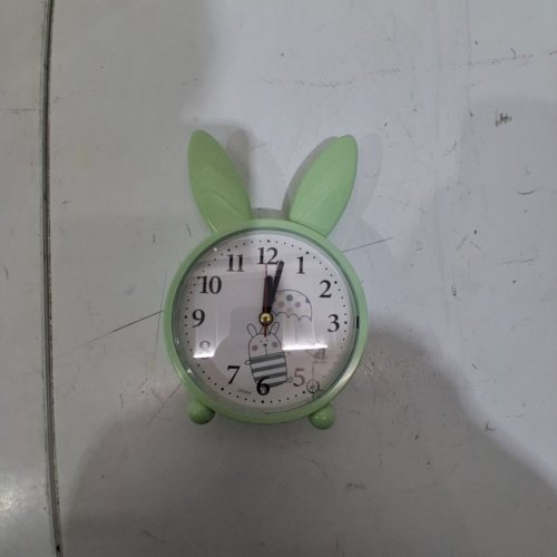 BUNNY ANALOG DESK CLOCK - GREEN (STYLE: SM064) image 4