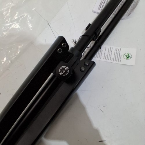 K&M STANDS 259-BLACK LOW LEVEL MICROPHONE STAND WITH TELESCOPIC BOOM ARM (MODEL: 25400-500-55) image 3