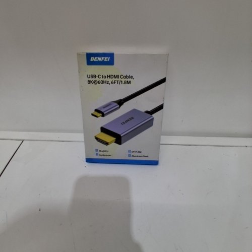 BENFEI USB-C TO HDMI CABLE - 8 K@60HZ, 6FT/1.8M - PURPLE / BLACK image 2