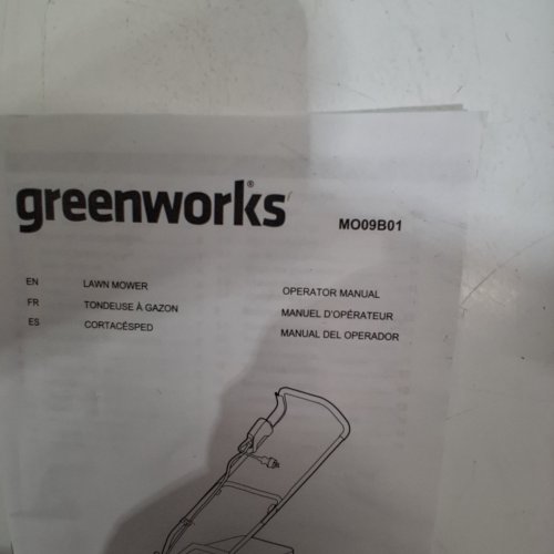 GREENWORKS 9A ELECTRIC CORDED LAWN MOWER W/ ADJUSTABLE HEIGHT & SAFETY SWITCH - 14" - GREEN/BLACK (MODEL: MO09B01) image 4