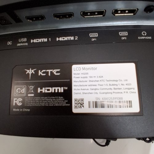 KTC QHD CURVED GAMING MONITOR - 1440P 185HZ - 32" - BLACK (MODEL: H32S5) image 3