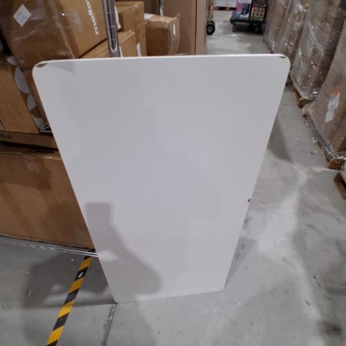 FEZIBO ELECTRIC STANDING DESK WITH SOLID STEEL FRAME, CABLE MANAGEMENT TRAY, & HOOKS - 48" X 24" - WHITE (MODEL: S35) image 3