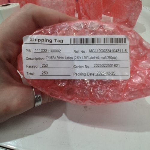 PRINTER LABEL ROLLS - 2.5" X 1.75"; 250 LABELS PER ROLL image 2
