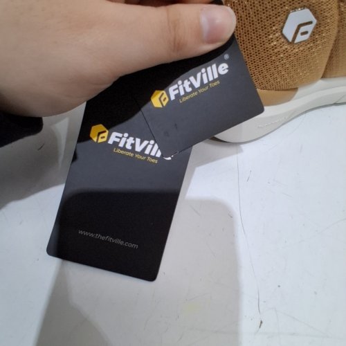 WOMEN'S FITVILLE WIDE ARCH SUPPORT VELCRO SANDALS - SIZE 6 WIDE - BROWN (ITEM: HF-ETRSV320250710W) image 2