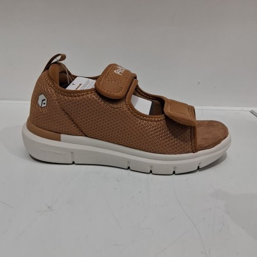 WOMEN'S FITVILLE WIDE ARCH SUPPORT VELCRO SANDALS - SIZE 6 WIDE - BROWN (ITEM: HF-ETRSV320250710W) image 6