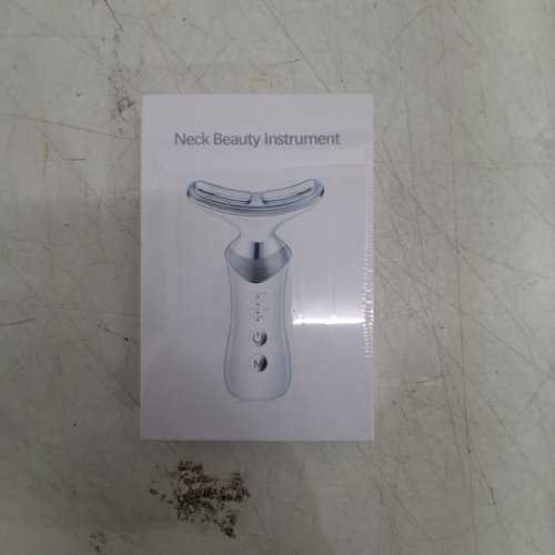 BEAUTY NECK SKIN CARE FACE MASSAGER INSTRUMENT WITH LED THERAPY - WHITE image 2