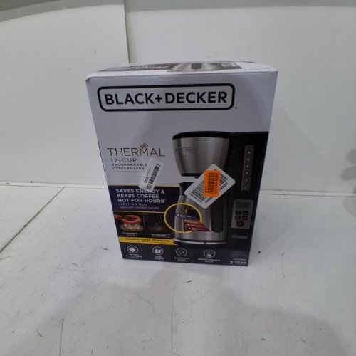 BLACK AND DECKER THERMAL CARAFE PROGRAMMABLE COFFEE MAKER - 12 CUP CAPACITY - STAINLESS STEEL (MODEL: CM2046SC) image 5