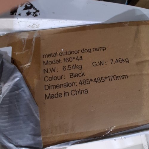 METAL OUTDOOR VEHICLE DOG RAMP - 63" X 17" - BLACK (MODEL: 160*44) image 2