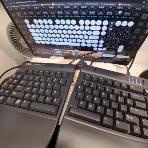 KINESIS FREESTYLE2 SPLIT CONVERTIBLE KEYBOARD, ENGLISH - BLACK (KB800PB-US) image 2