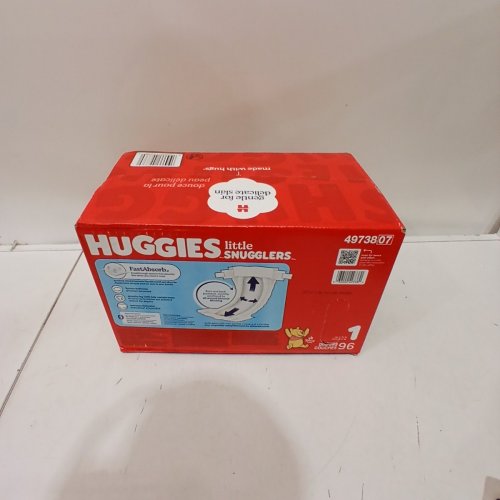 96PK HUGGIES LITTLE SNUGGLERS DISPOSABLE GENTLE SKIN PROTECTION BABY DIAPERS - SIZE 1 - DISNEY WINNIE THE POOH image 3