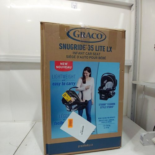 GRACO SNUGRIDE 35 LITE LX INFANT CAR SEAT - MAX WEIGHT 34LBS - BLACK/GREY (MODEL: 2119658) image 5