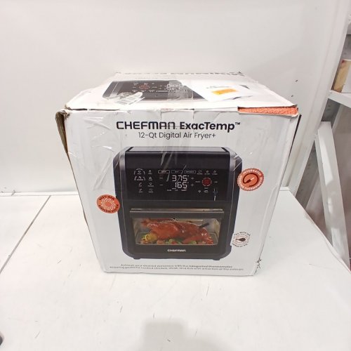 CHEFMAN EXACTEMP 5-IN-1 AIR FRYER WITH INTEGRATED SMART COOKING THERMOMETER, 28 TOUCHSCREEN XL CONVECTION OVEN WITH AUTO SHUTOFF - 11.4L - BLACK - (MODEL:‎RJ38-RDO-PV12) image 5